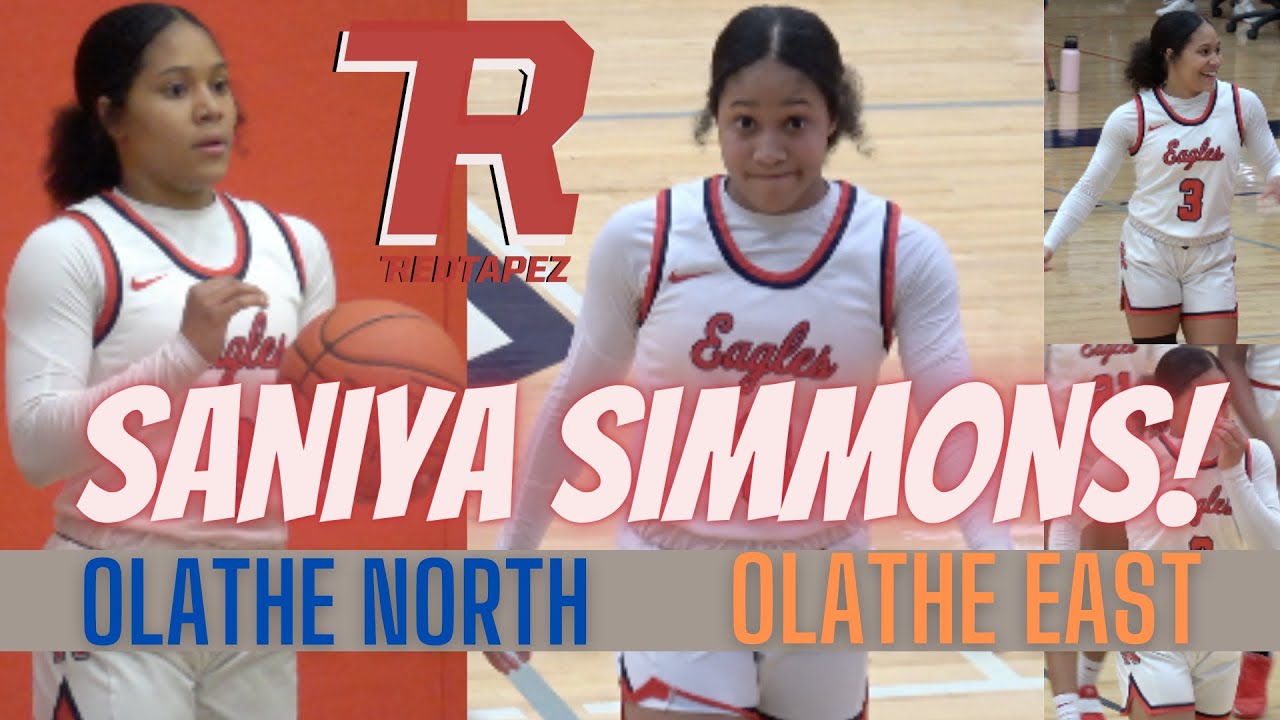 Saniya Simmons CAN GO! Olathe North vs Olathe East Girls | Saniya and Sania - CRAZY GOOD 2022 DUO!