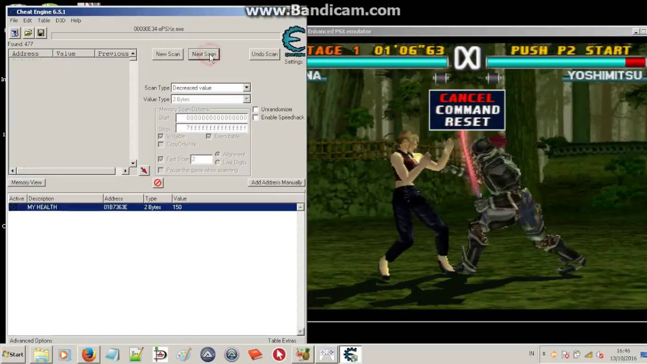 Tekken 3 Cheat Engine  Enemy Health Hack