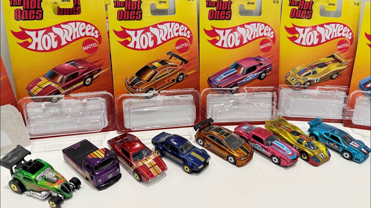 Обзор/распаковка полного набора Hot Wheels The Hot Ones 2025 года