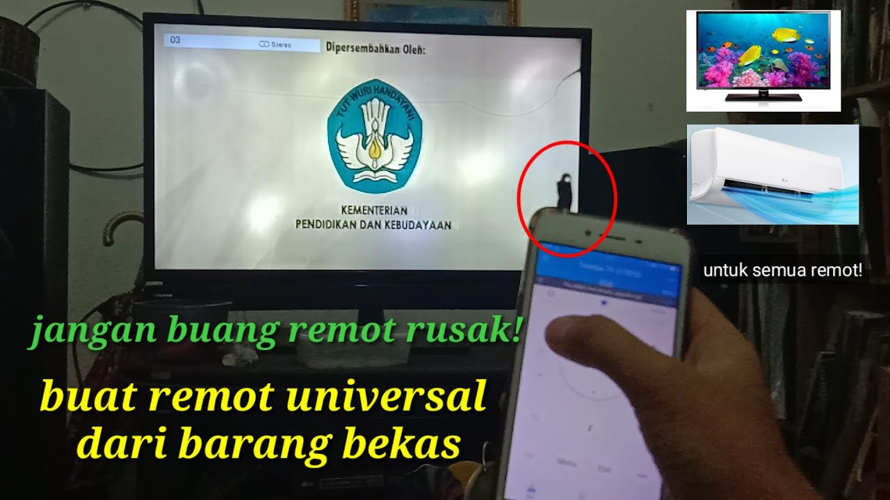Jangan buang remot rusak | buat remot universal dari barang bekas