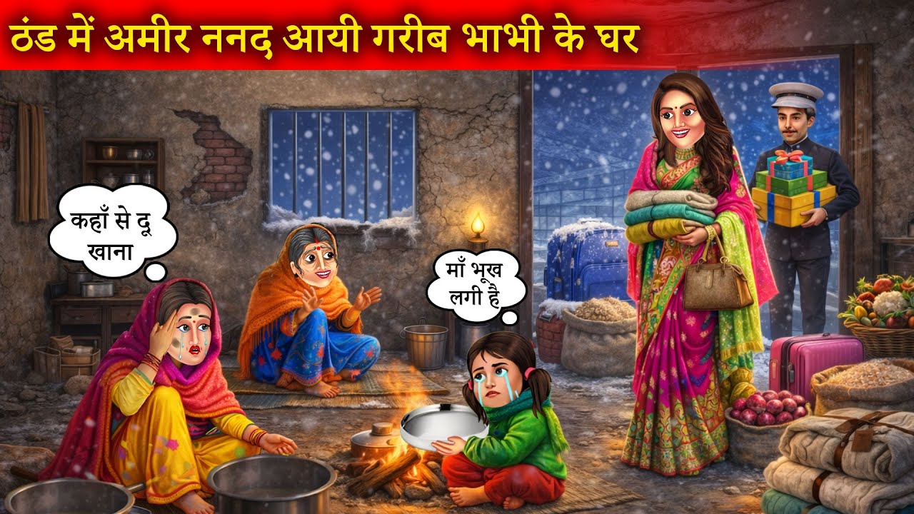 ठण्ड में अमीर ननद आई गरीब भाभी के घर | Thand Me Amir Nanad Aayi Garib Bhabhi Ke Ghar | Hindi Story |