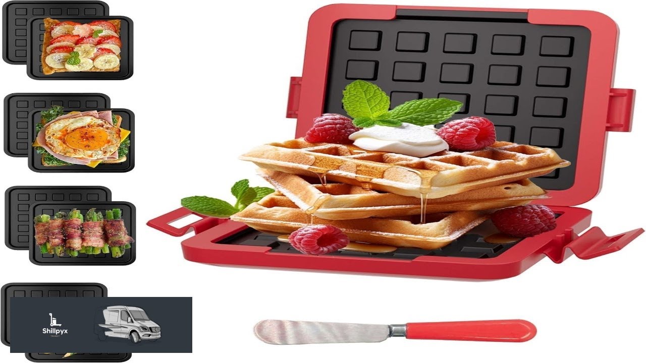 Microwave Grilled Cheese & Breakfast Maker Fast Cook Waffle Panini