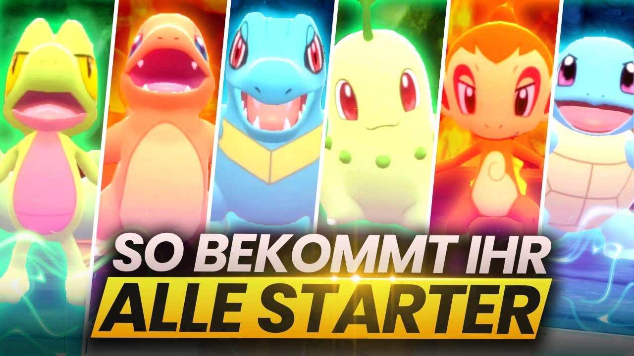 So bekommt ihr ALLE 12 STARTER-POKEMON in Strahlender Diamant und Leuchtende Perle!