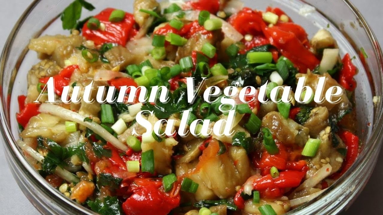 Autumn roasted vegetable salad