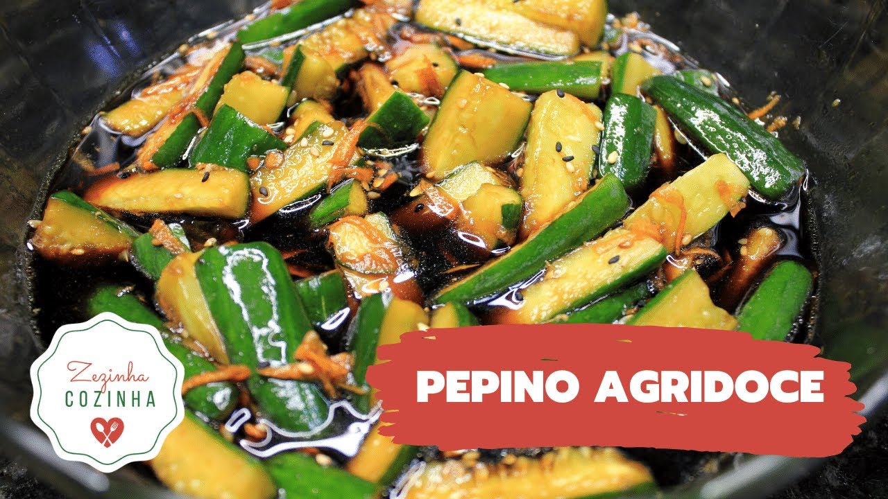 SALADA DE PEPINO AGRIDOCE | Pepino Curtido | Salada fácil