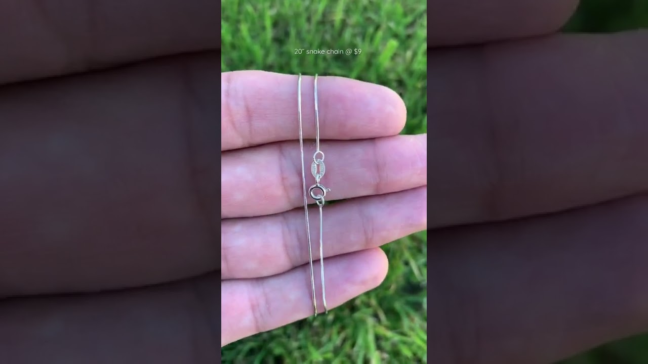 20” Sterling Silver Snake Chain 