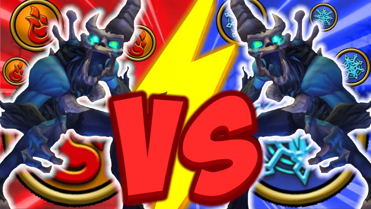 THE FIRE MALUGHAST VS THE ICE MALUGHAST IN WIZARD101
