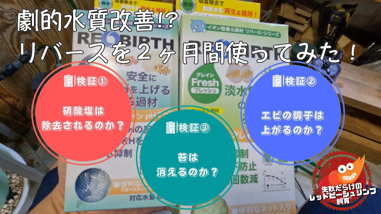 リバースを２か月間使ってみた！〜劇的に水質改善!?〜