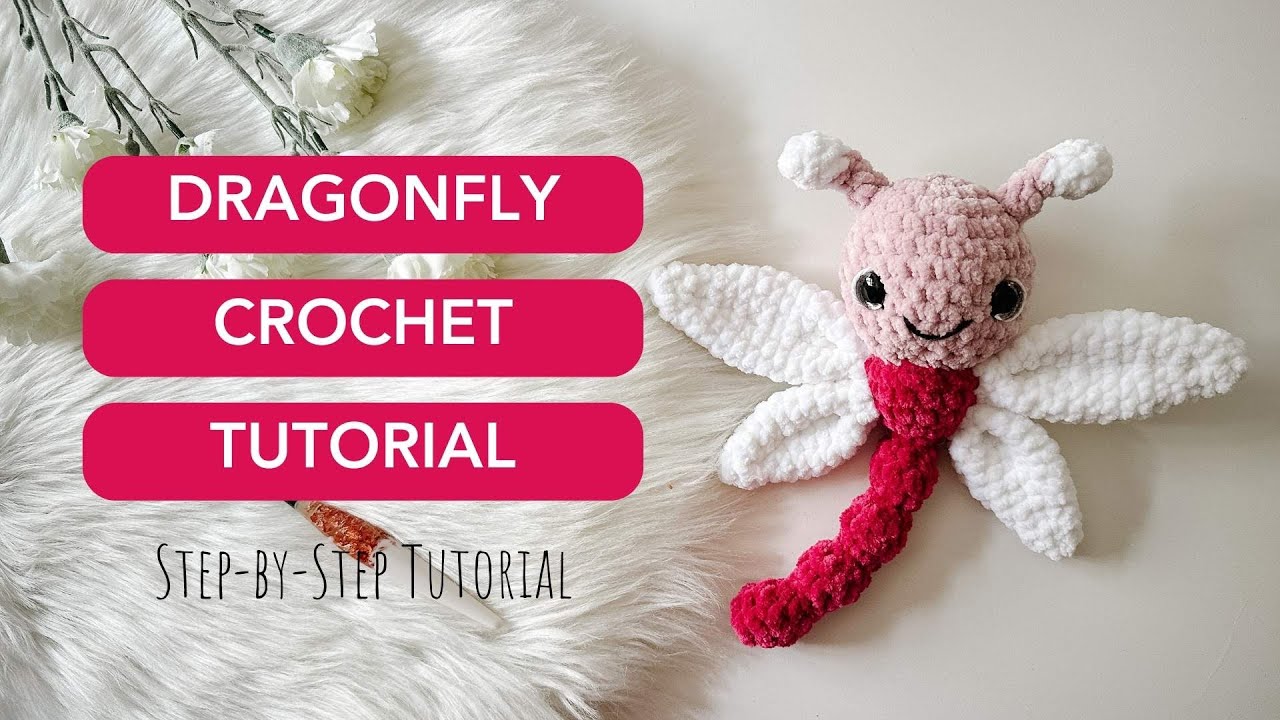 EASY Crochet Dragonfly Tutorial ✨ l FREE Crochet Pattern