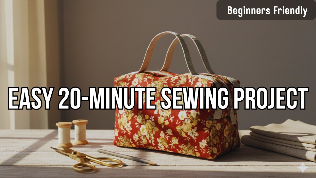 Stop Struggling with Zippers! The Easiest 20-Minute Pouch Ever | Beginner Friendly