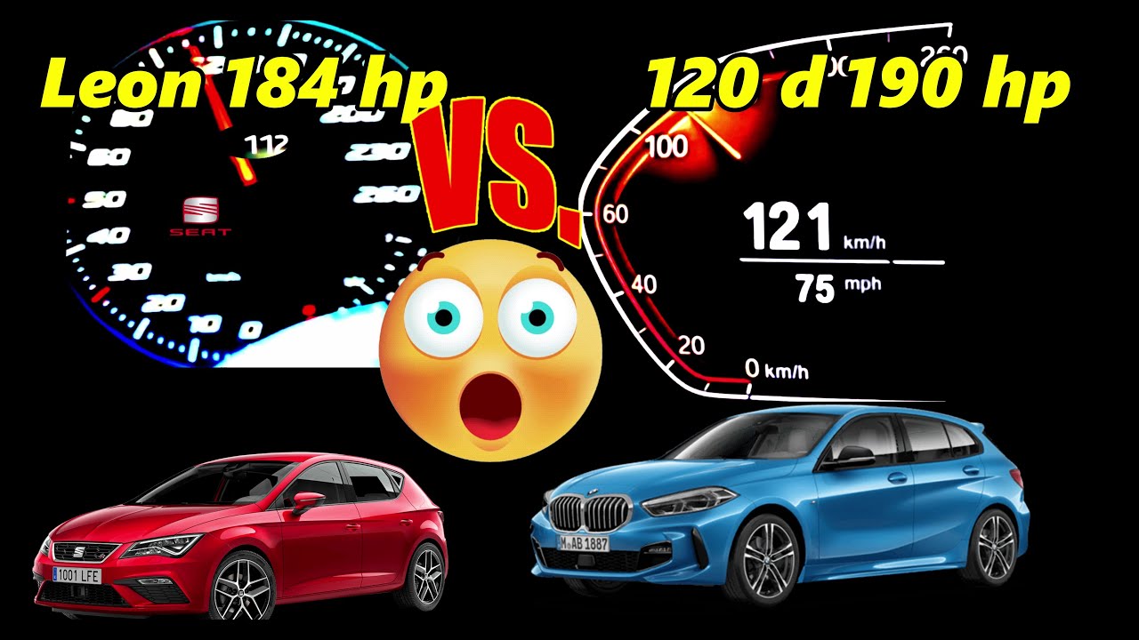 💰 $45K vs $46K! MONEY Diesel Hot Hatch Drag Race &ndash; BMW 120d 190 HP vs SEAT Leon 2.0 TDI 184 HP
