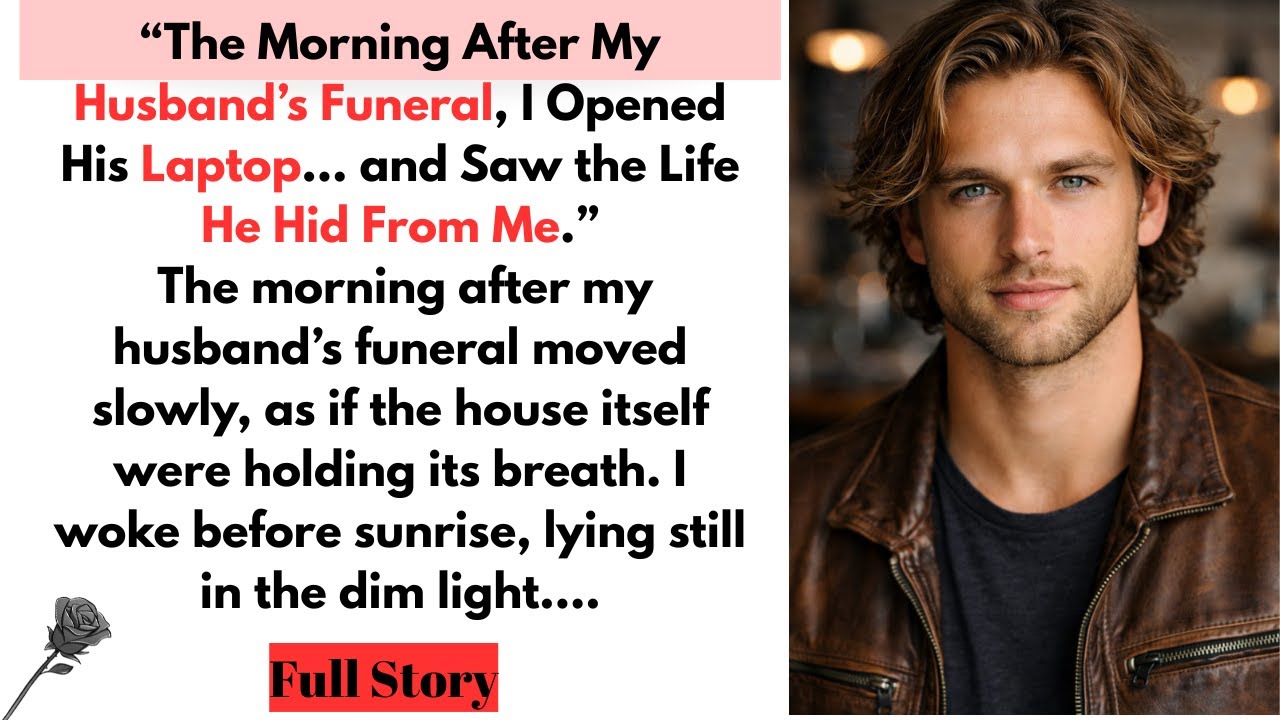 The Morning After My Husband’s Funeral, I Opened His Laptop… and Saw the Life He Hid From Me | Story