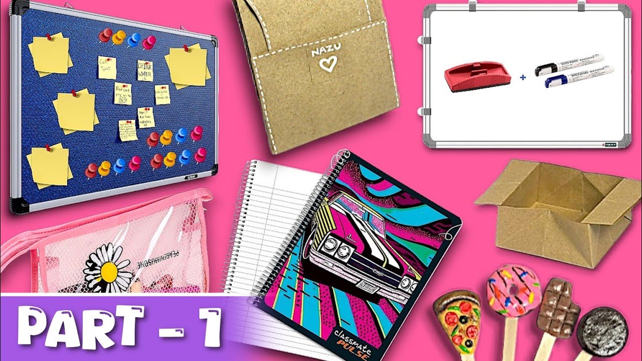 8 DIY *HACKs To Make SCHOOL Life Easier ! Part-1