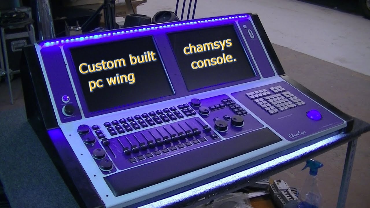 Custom built chamsys pc wing console.