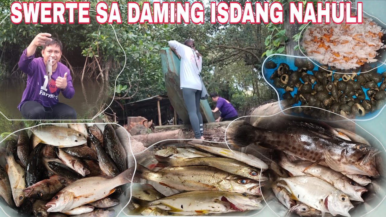 SWERTE MARAMING HULI NA ISDANG ILOG/ TINUMBOK NA HIPON