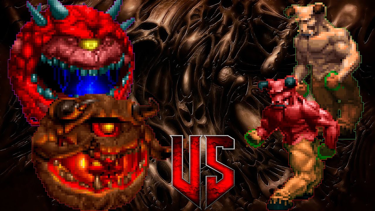 Meatball Team vs Goat Man Team - BRUTAL DOOM Monster Infighting