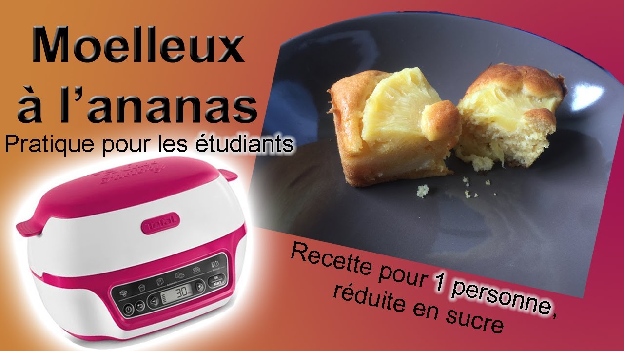 Recette individuelle de moelleux &agrave; l'ananas r&eacute;duit en sucre au cake factory pratique pour &eacute;tudiants