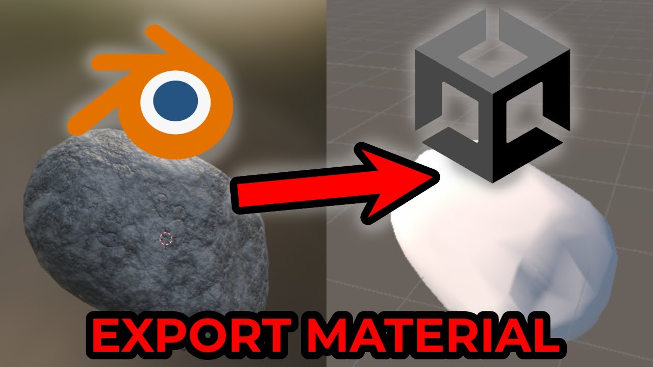 How to EXPORT Blender Procedural Textures/Materials into Unity