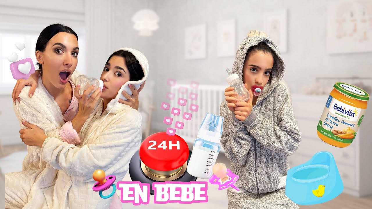 24H MES FILLES REDEVIENNENT MES BÉBÉS [ les sucettes et les bibis ￼de retour OMG ! ]