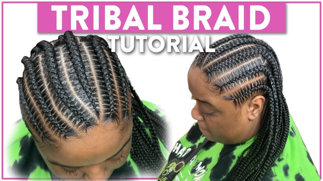 Look and Learn Tribal Braids | Half Knotless Half Feed Ins | BEGINNER FRIENDLY 🙌🏾