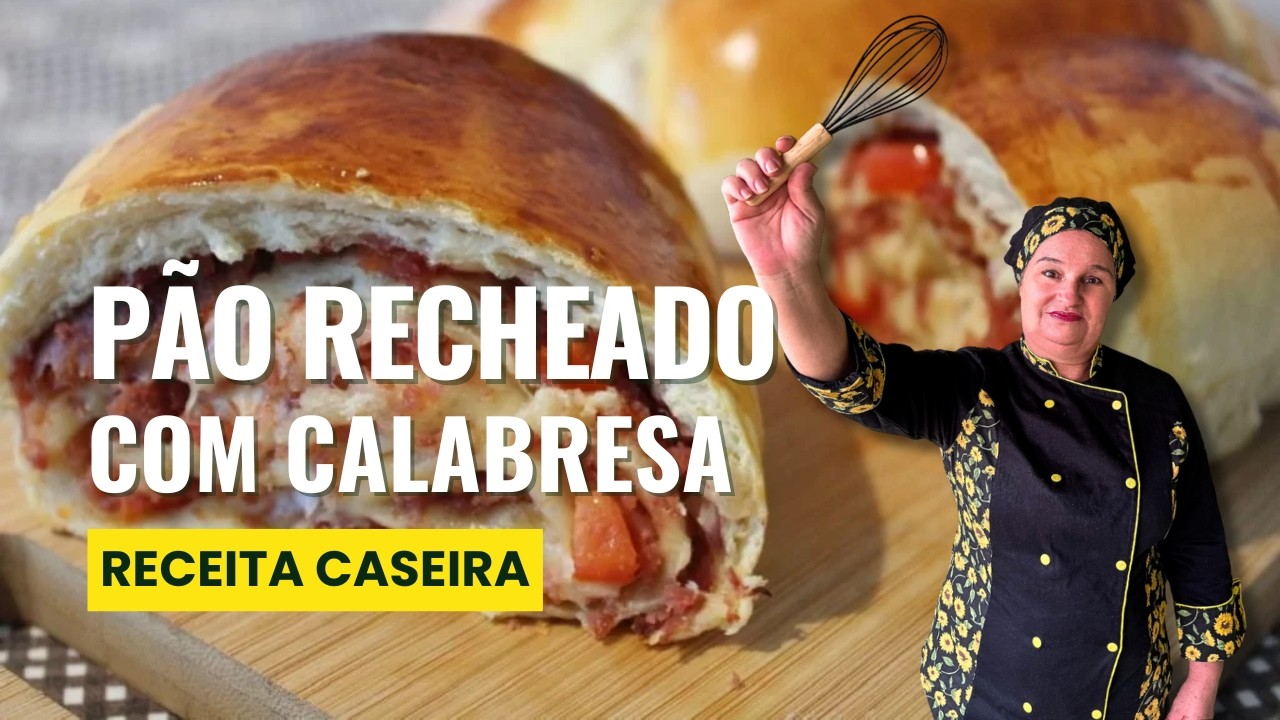 Como fazer pão recheado com calabresa? Barato, Fácil e bem macio