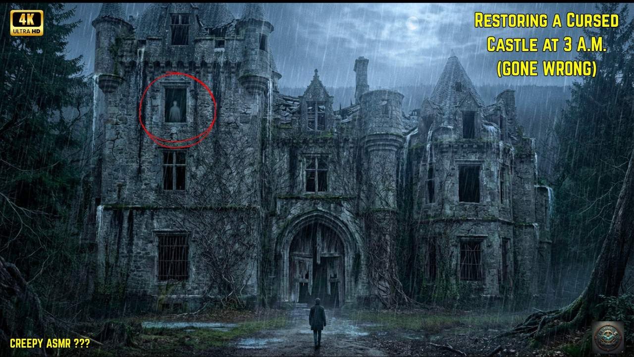 Restoring a Haunted Mansion in Middle of the Forest ALONE at 3AM (GONE WRONG) | Pure ASMR