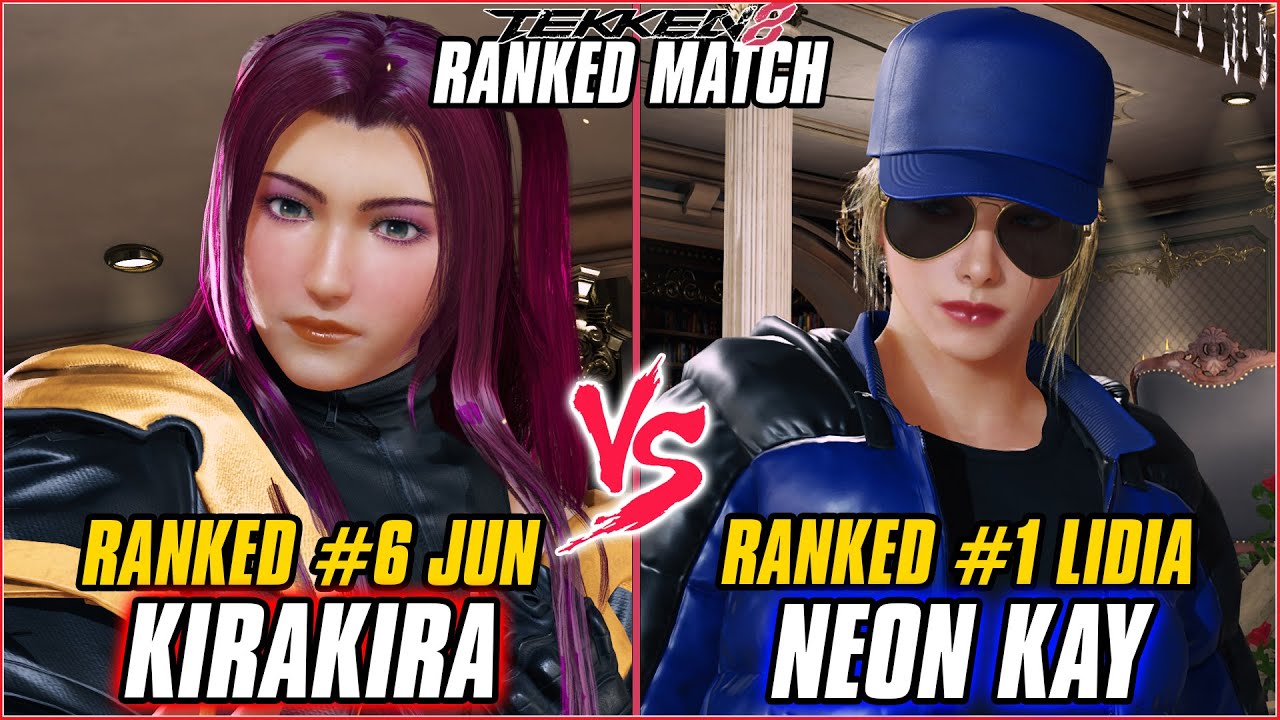 TEKKEN 8 ▰ KIRAKIRA (#6 Ranked Jun) vs NEON KAY (#1 Ranked Lidia) ▰ T8 RANKED GAMEPLAY
