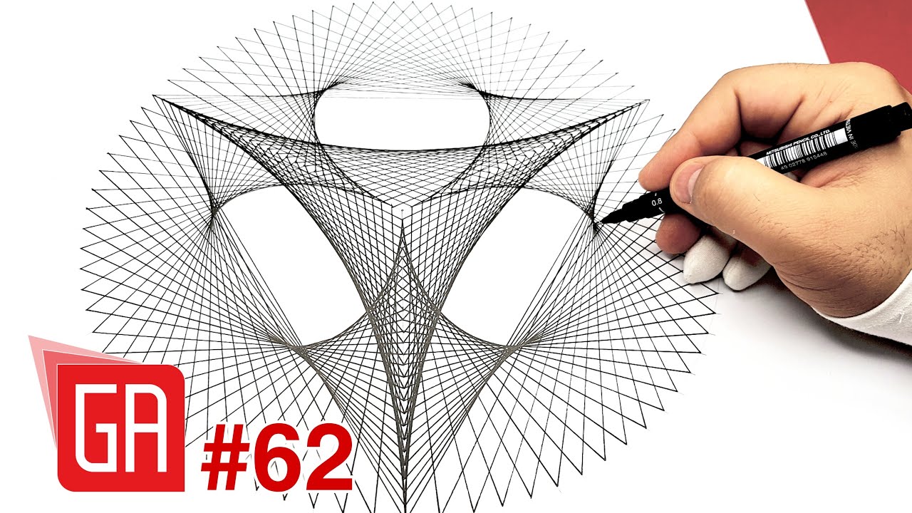 How to draw a simple geometric chart | Geometric Artwork