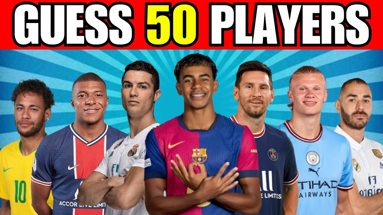⚽Guess The Player by the Picture 🖼️ | Can You Guess 50 Players?