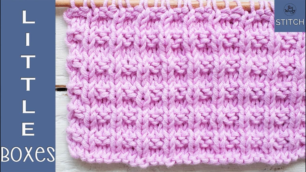 Little Boxes: A reversible stitch, ideal for knitting scarves and cowls