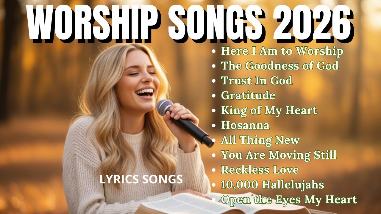 Here I Am To Worship | Christian Hits Songs 2026 | Special Worship Songs Playlist, Christian Worship