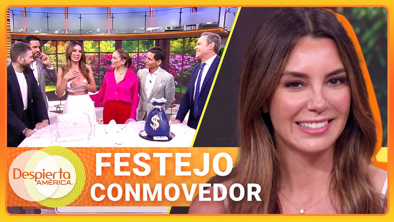Elizabeth Gutiérrez sorprendida por sus hijos y mamá en su cumple | Hoy | Despierta América | Abr 1