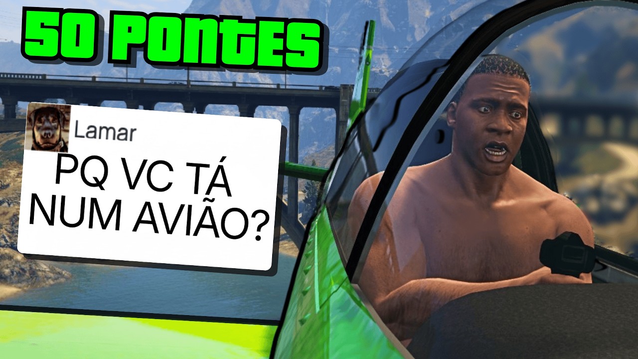 Fazendo as 50 PONTES AÉREAS do GTA 5 ANTES DA PRIMEIRA MISSÃO