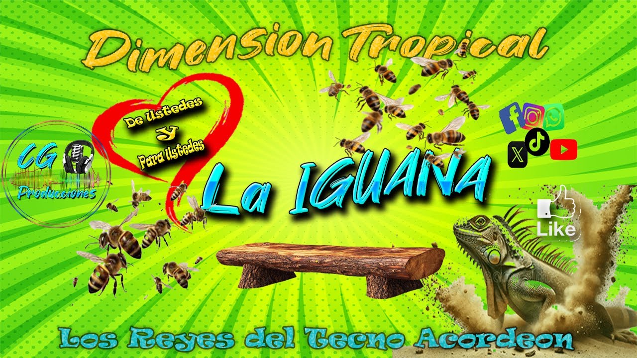 Cover Tema La Iguana, Guaracha Raspacanilla, Dimension Tropical