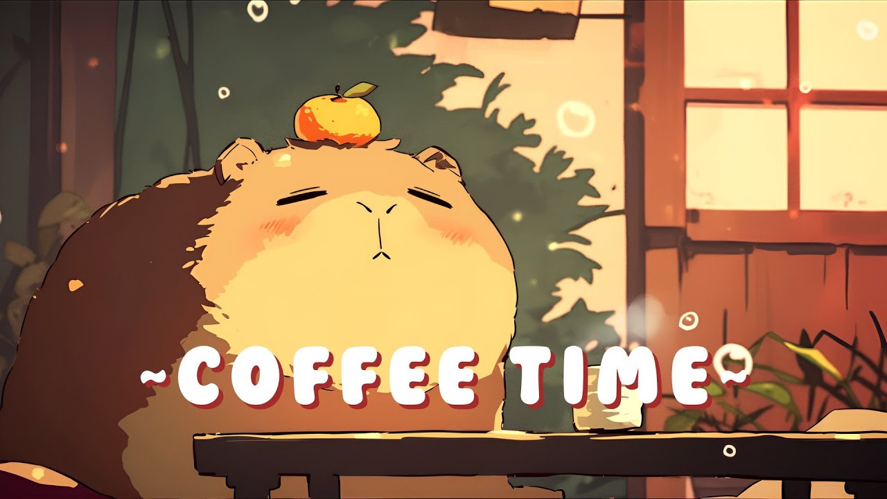 Capybara Lofi Zone - Chill Jazz Beats to Relax/Study ~ Sweet Dreams ~ 🦫 🌿 ☕