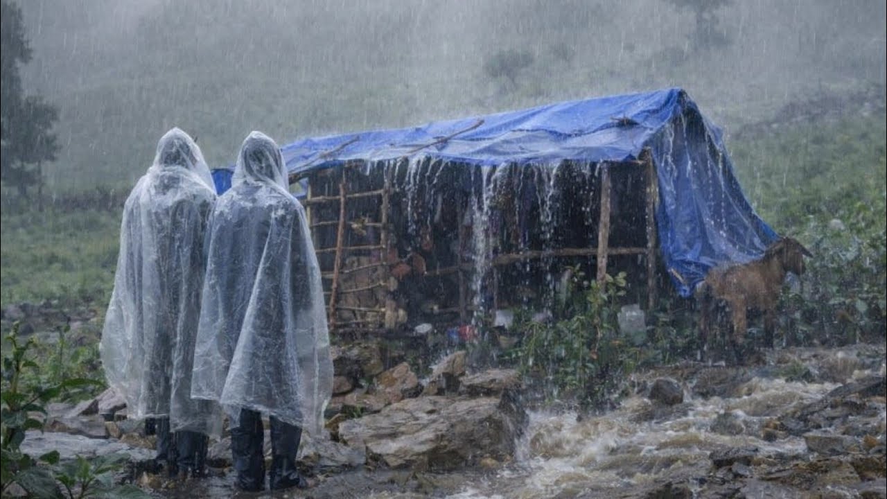This is Himalayan Village || During the Heavy Rainy Season |Daily Activities People in Village Life