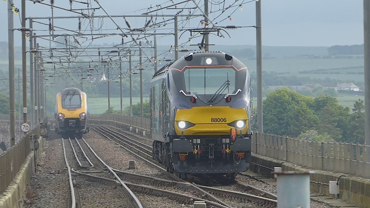 Trains in & around Berwick-upon-Tweed - June 2018.