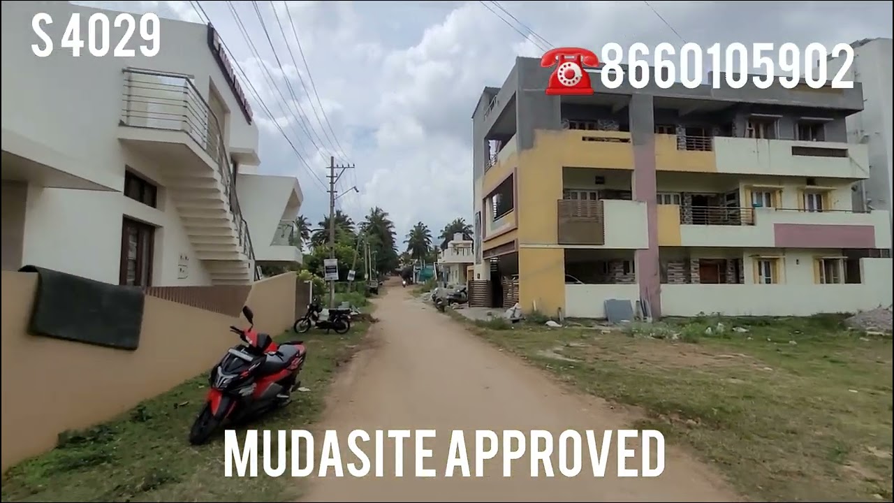 Price - 1.45 Cr,40x60,South Facing, MUDA Approved Semi-Commercial Site for Sale Ananda Nagara,Mysore