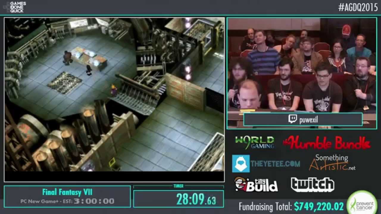 AGDQ 2015 - Final Fantasy VII Speedrun (PC New Game+)