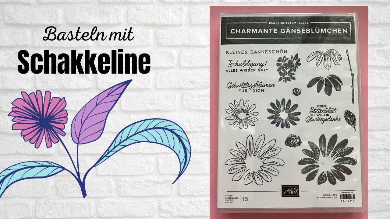 5 min -Kartenidee mit den Charmanten Gänseblümchen