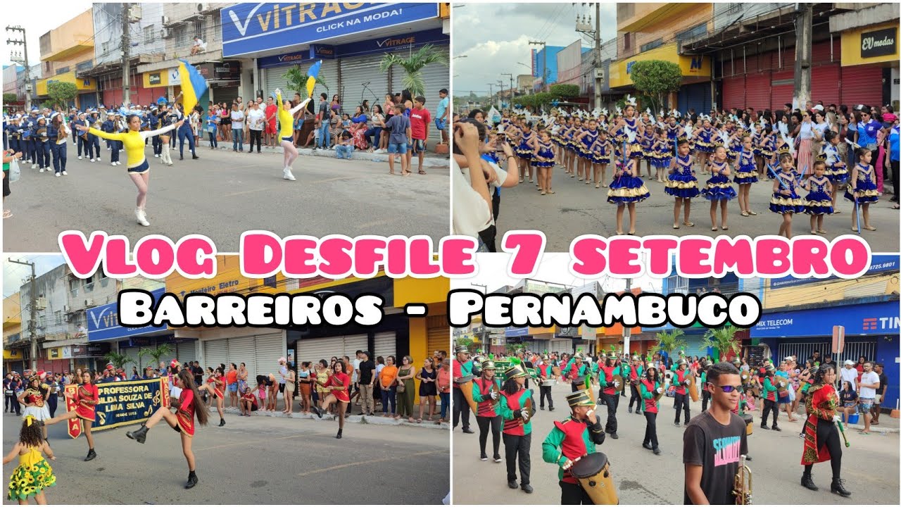 #DESFILE 7 SETEMBRO BARREIROS PERNAMBUCO 2024 | VLOG DO DESFILE CÍVICO