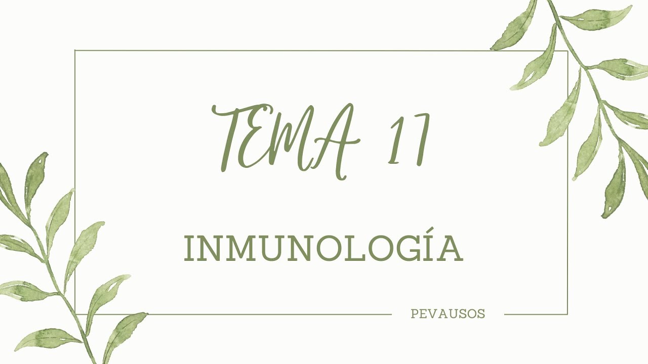 BIOLOGÍA SELECTIVIDAD. INMUNOLOGÍA