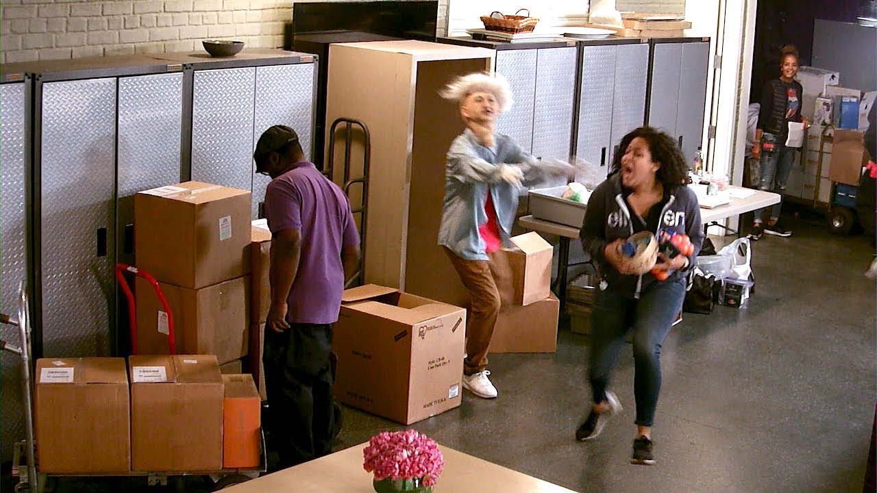 Ellen Scares Her Staff with Her Robot