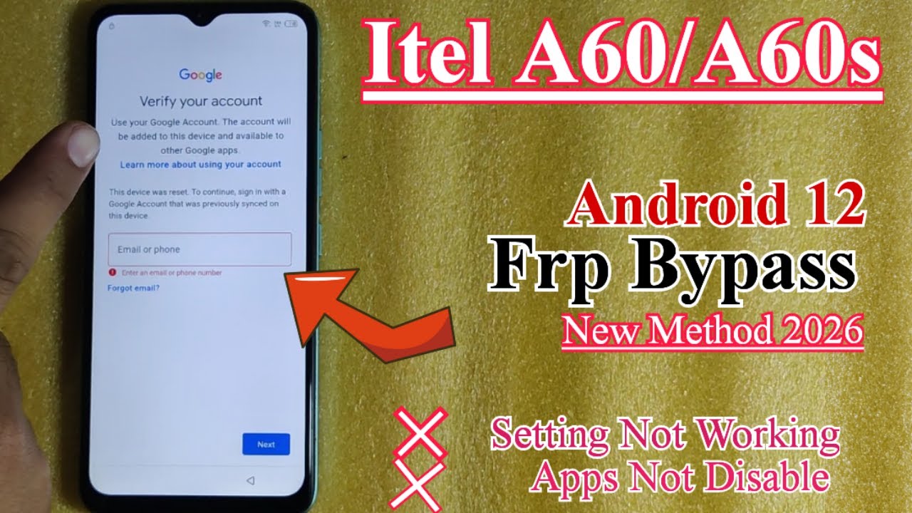 Разблокировка FRP на Itel A60/A60s в 2026 году | Удаление учетной записи Google на Itel A60/A60s ...