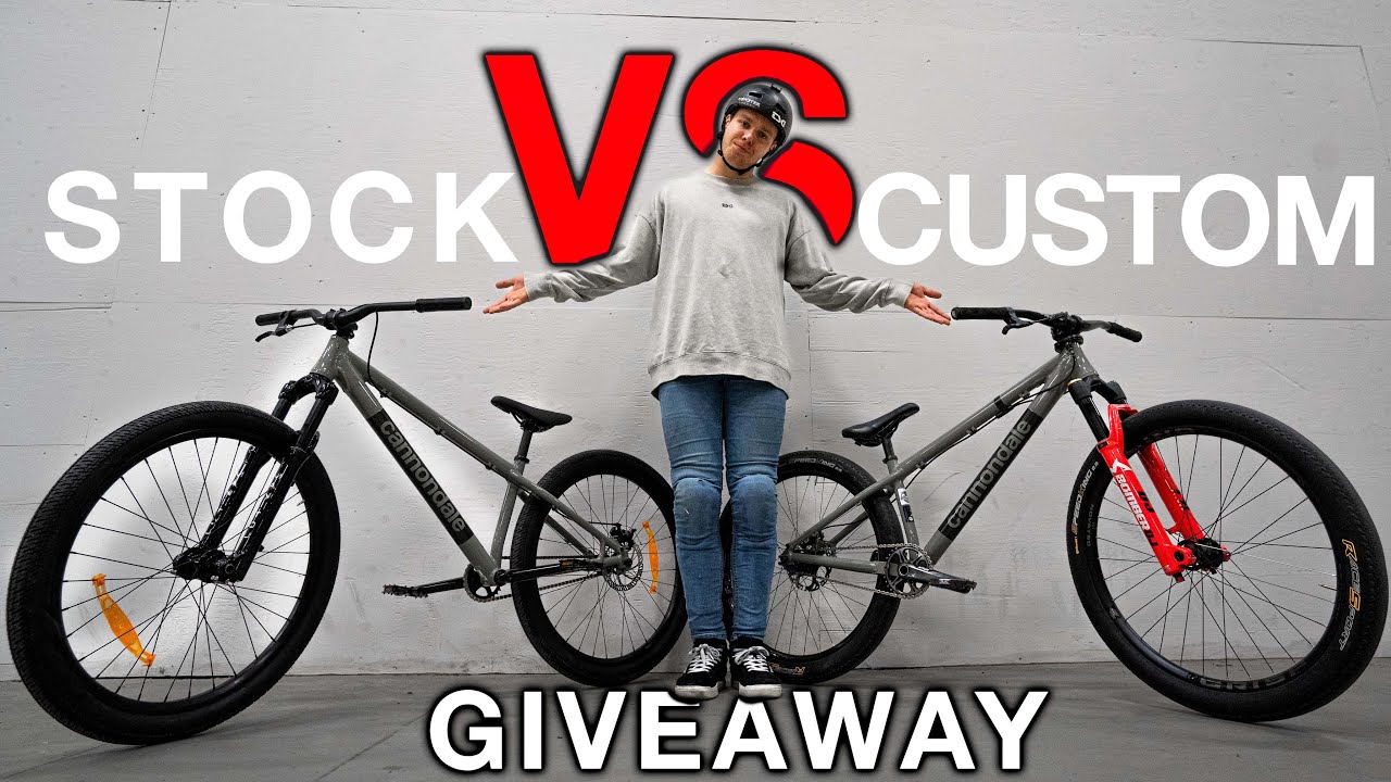 STOCK VS CUSTOM DIRT JUMP BIKE BUILD TESTING! *GIVEAWAY* Cannondale - Dave