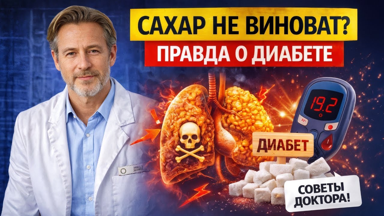 САХАР Ни При Чём? Настоящая Причина ДИАБЕТА О Которой Не Говорят - Лекция Доктора Захарова