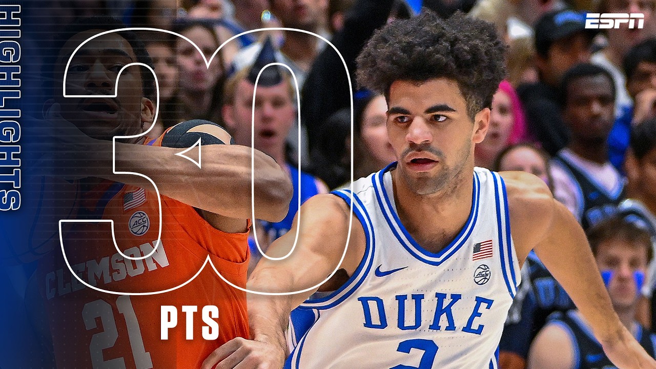 BOOZER BROS GO OFF 🔥 30 PTS power Duke past Clemson 🤝 | ESPN College Basketball