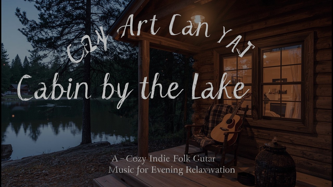 🪵 Cabin by the Lake – Cozy Indie Folk Guitar Music for Evening Relaxation