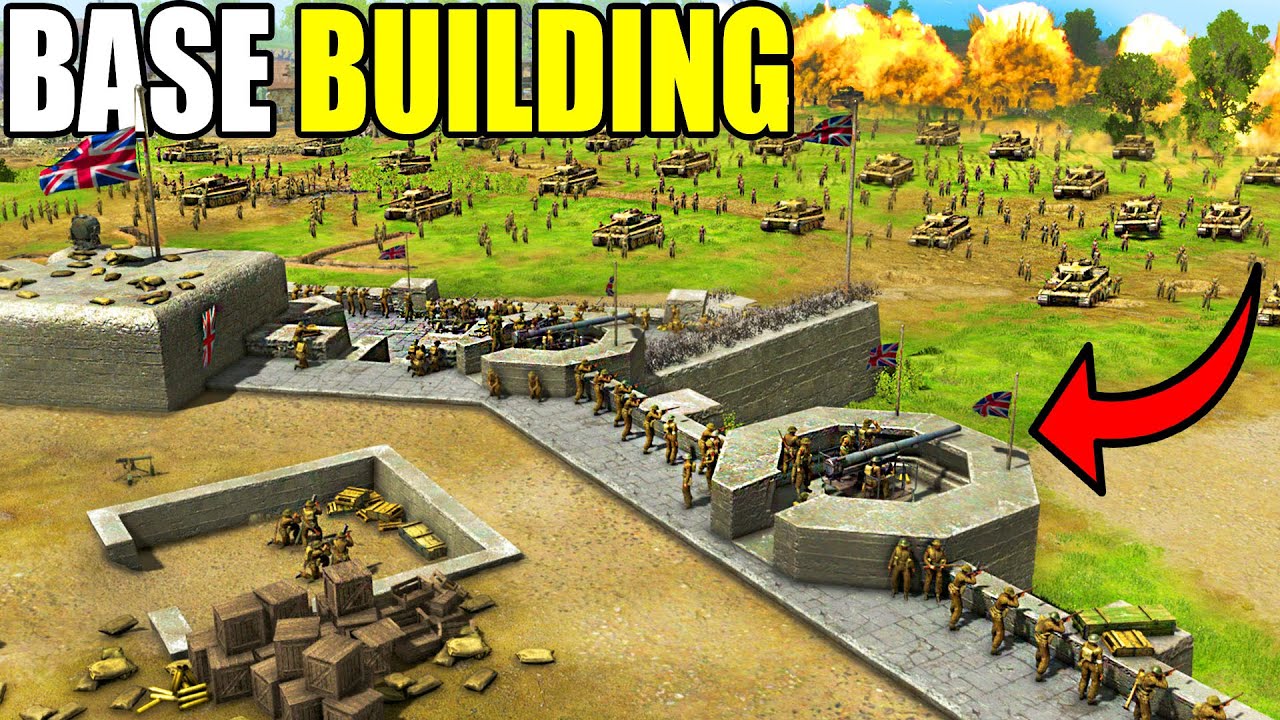 This WW2 Base Building FORTRESS SIEGE is IMPOSSIBLE to Defend... - Gates of Hell: British Army