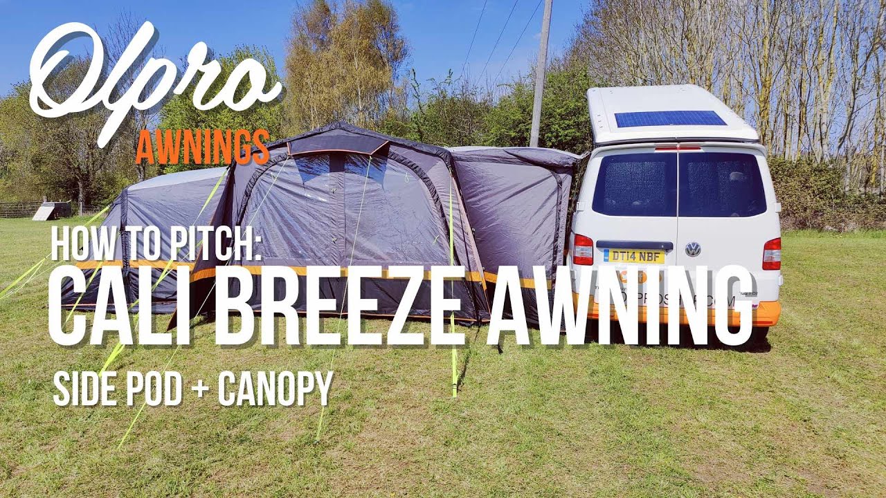 OLPRO | How to Pitch: Cali Breeze Campervan Awning + Side pod + Canopy